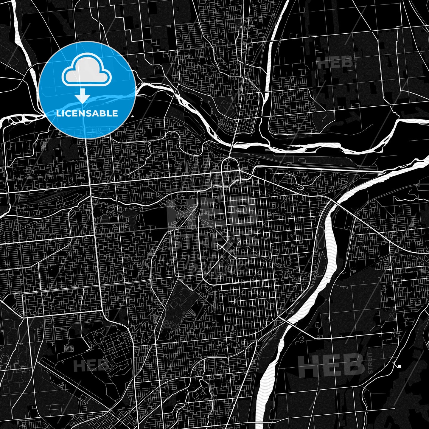 Obihiro, Japan PDF map