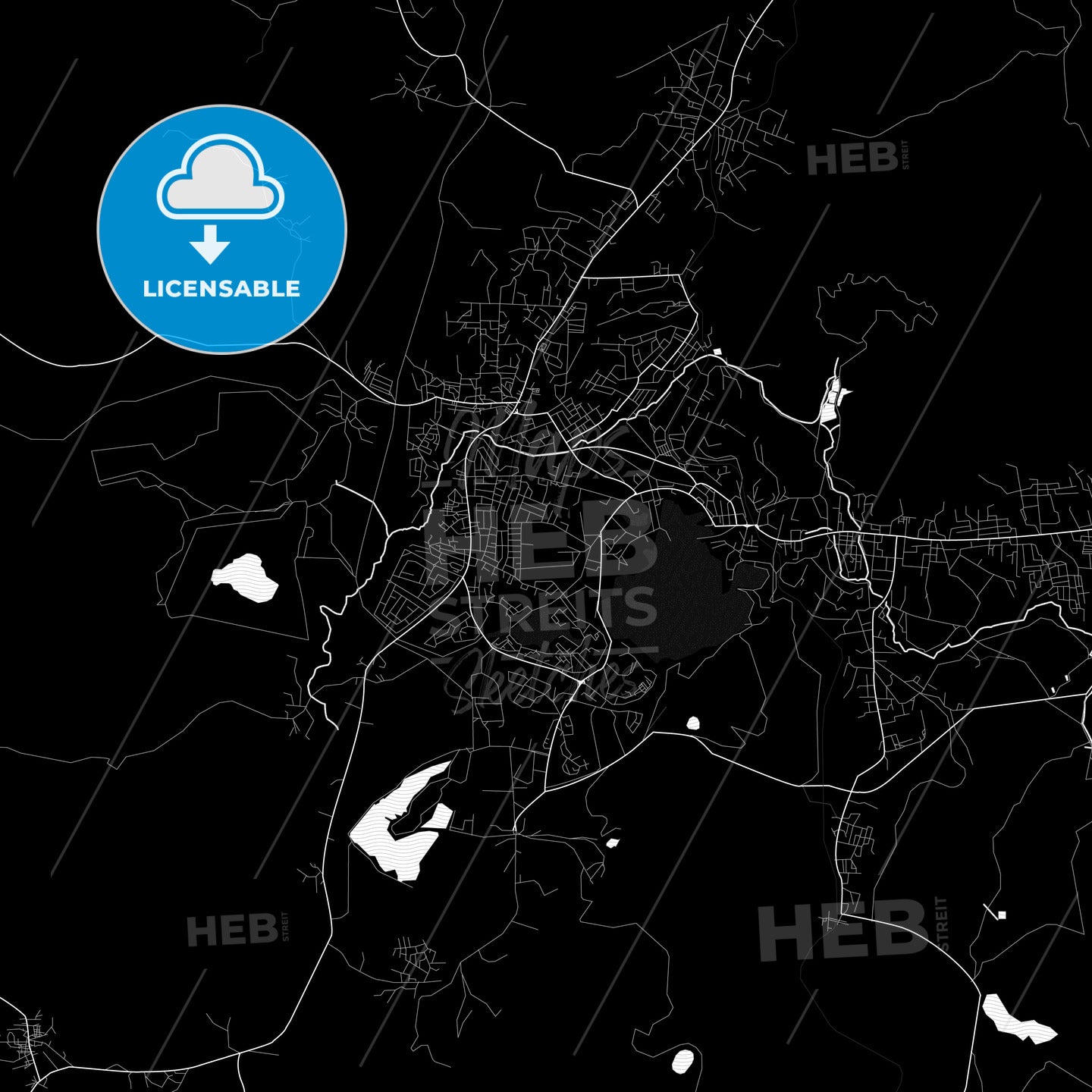 Obuase, Ghana PDF map