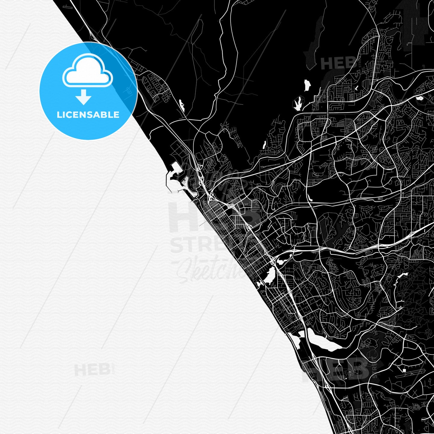 Oceanside, California, United States, PDF map