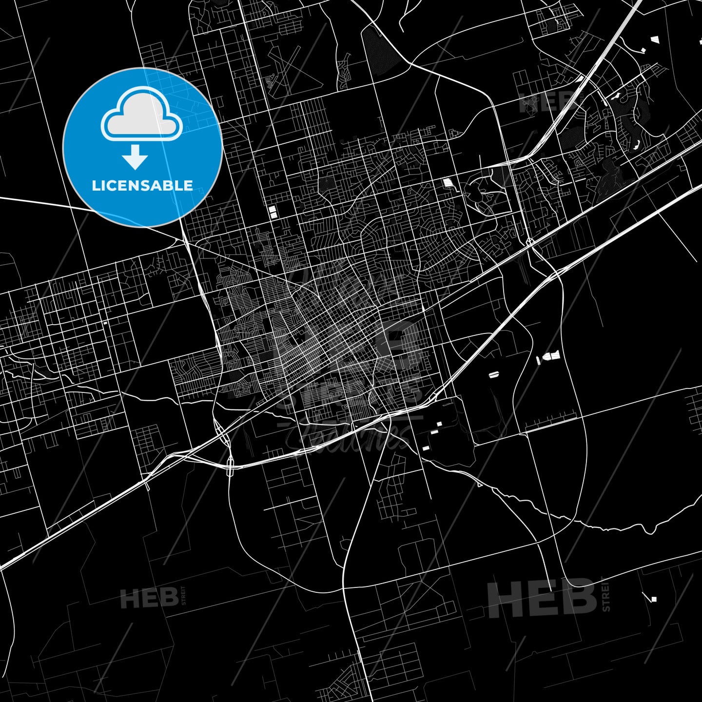 Odessa, Texas, United States, PDF map