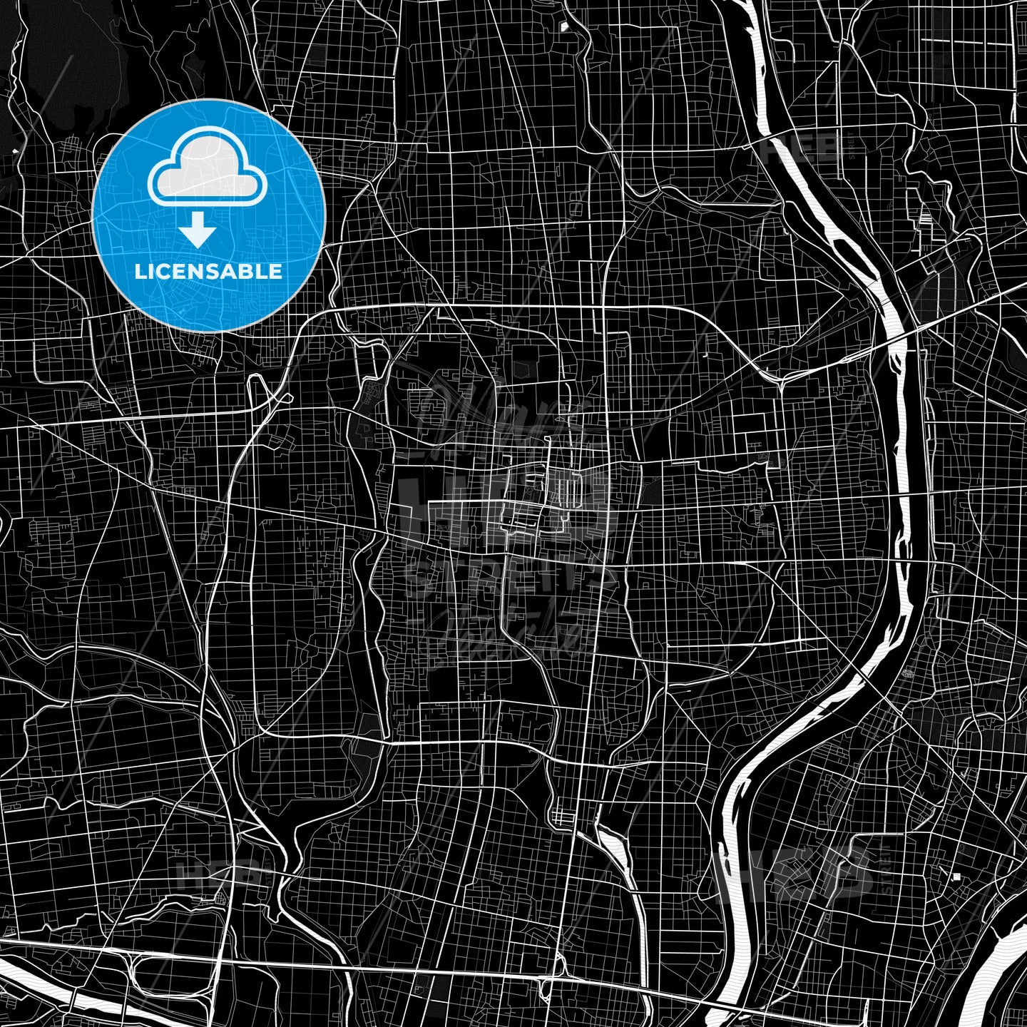 Ōgaki, Japan PDF map