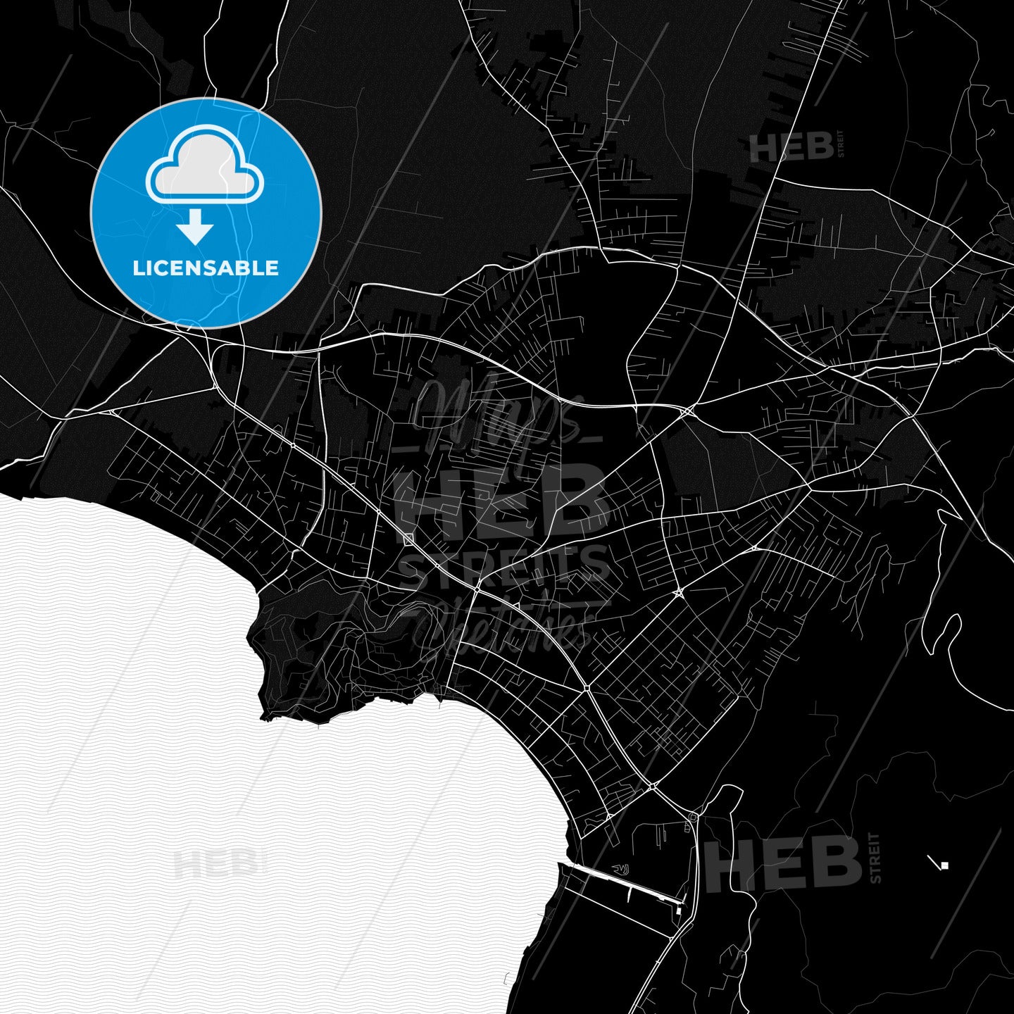 Ohrid, North Macedonia PDF map