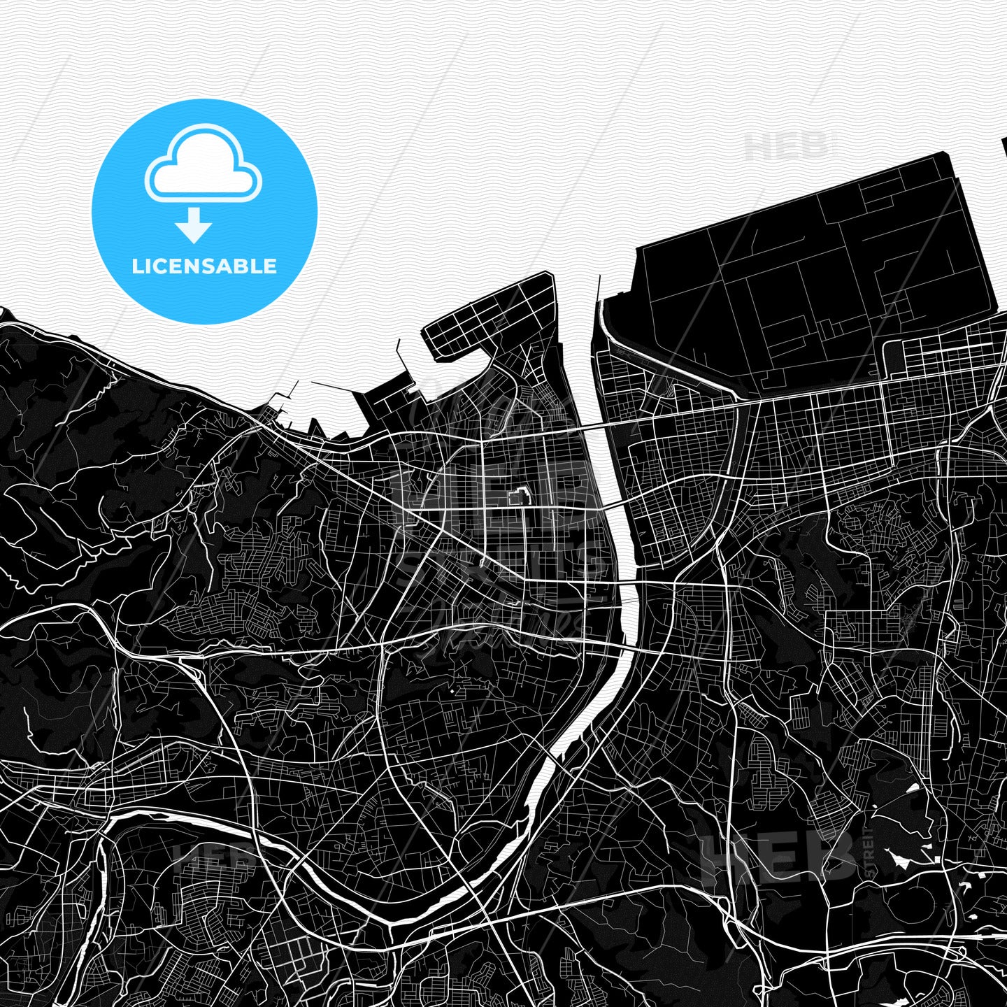 Ōita, Japan PDF map