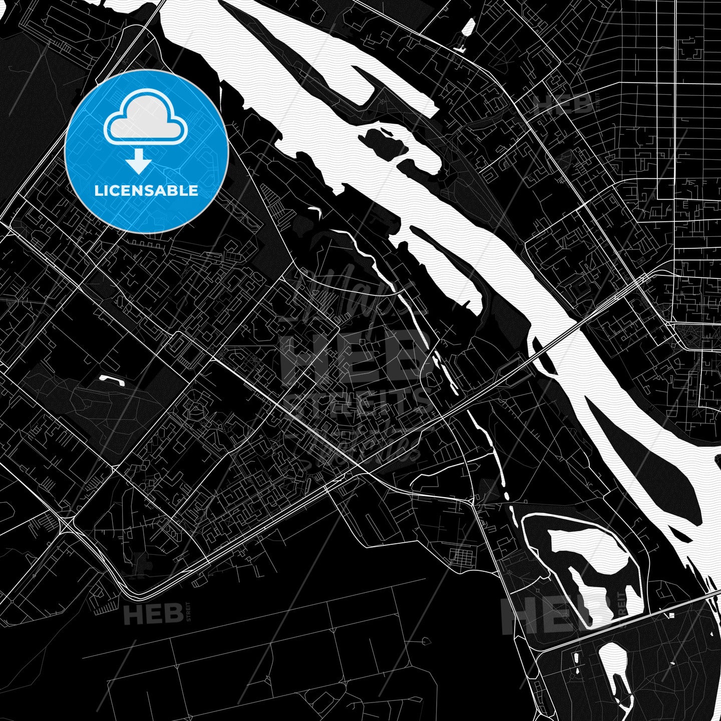 Omsk, Russia PDF map