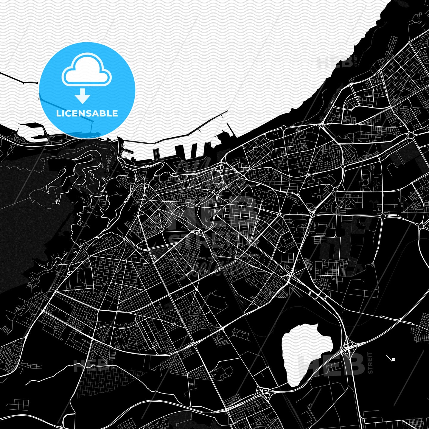 Oran, Algeria PDF map
