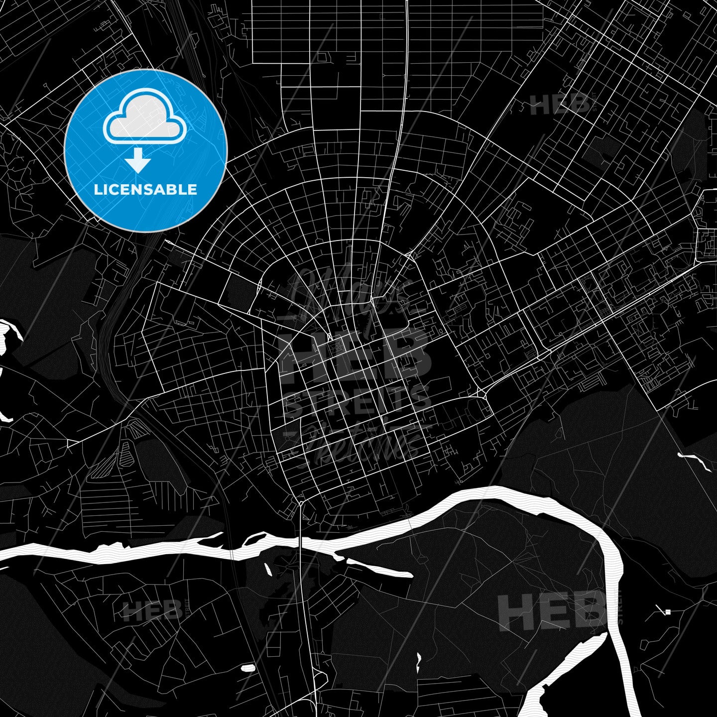 Orenburg, Russia PDF map