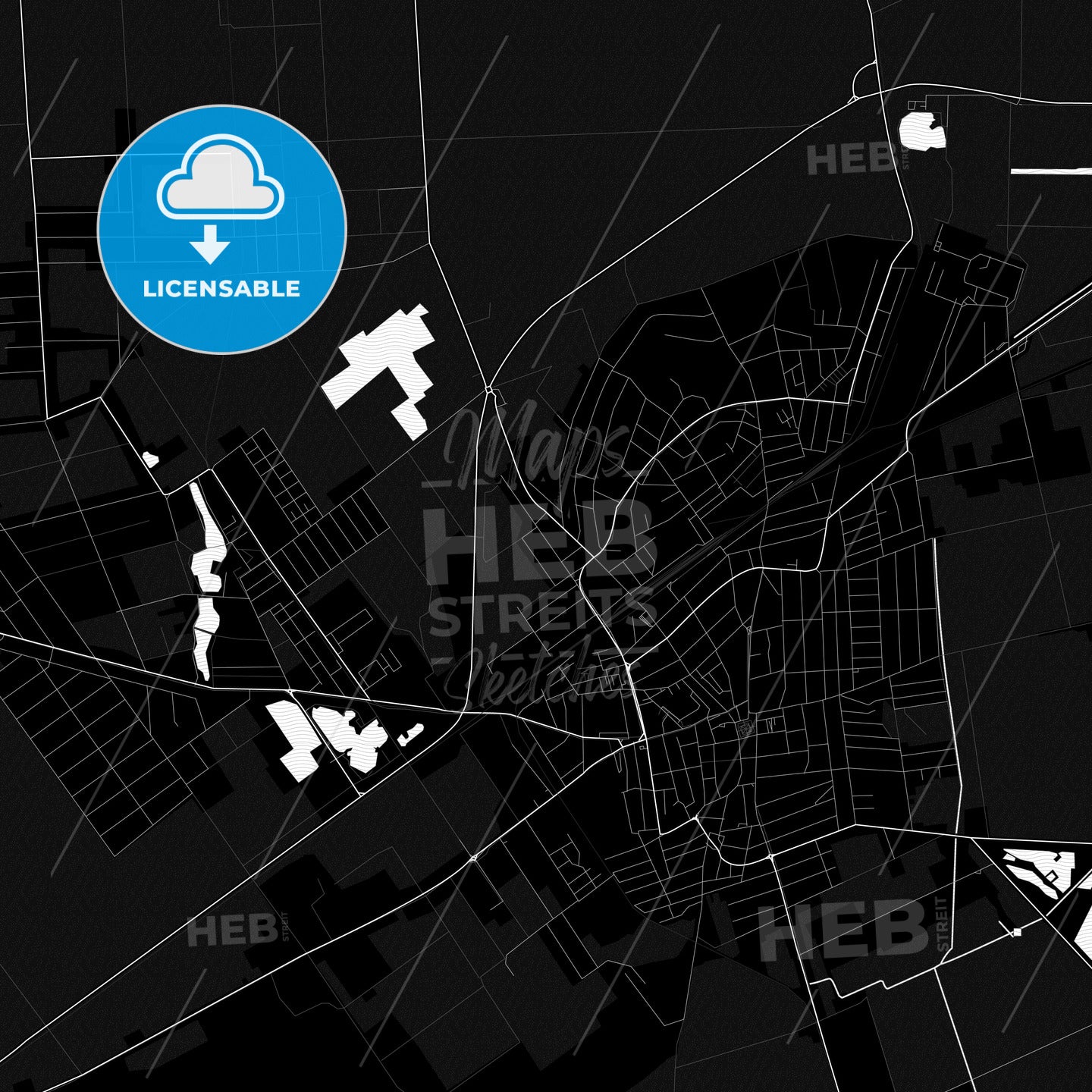 Orosháza, Hungary PDF map