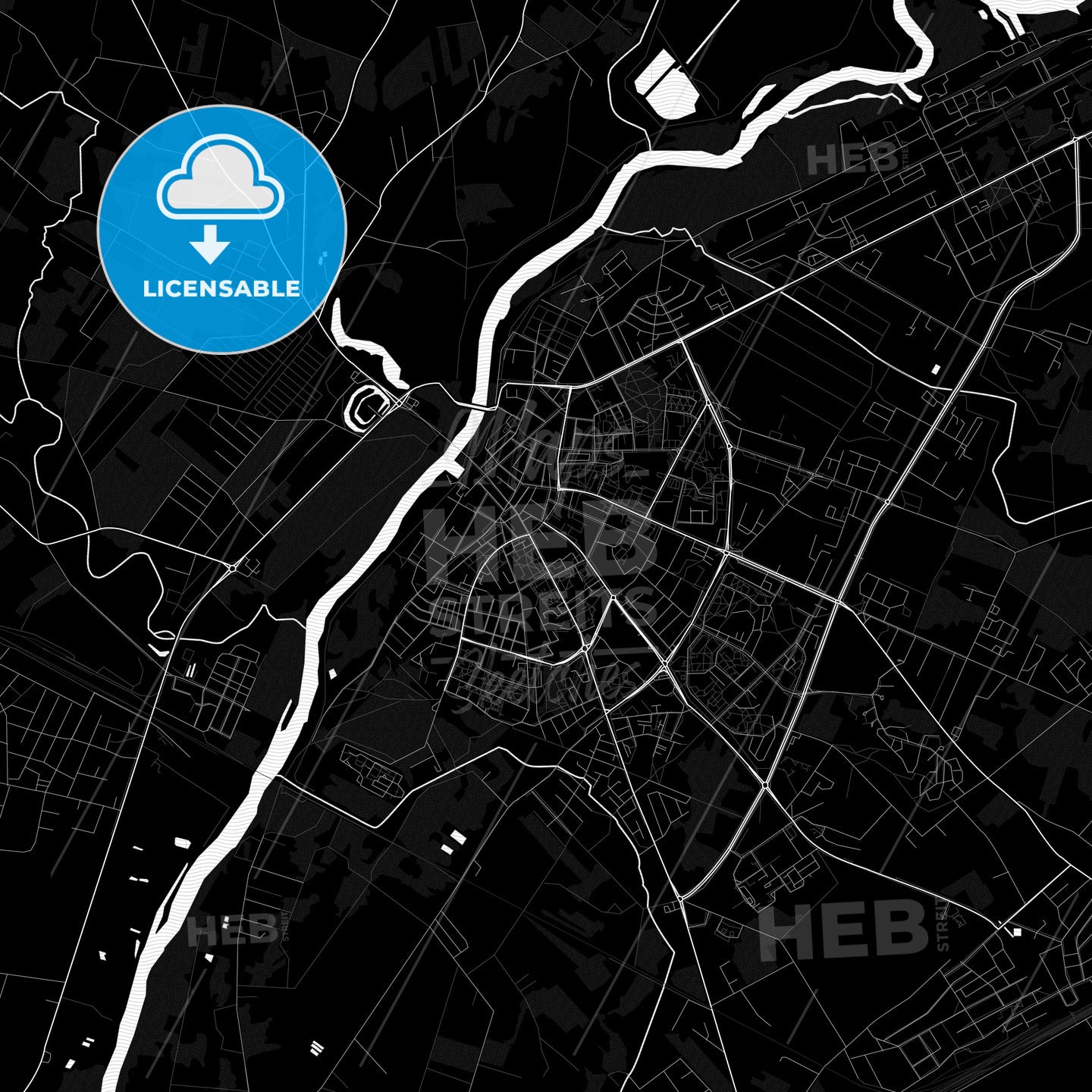 Ostrołęka, Poland PDF map