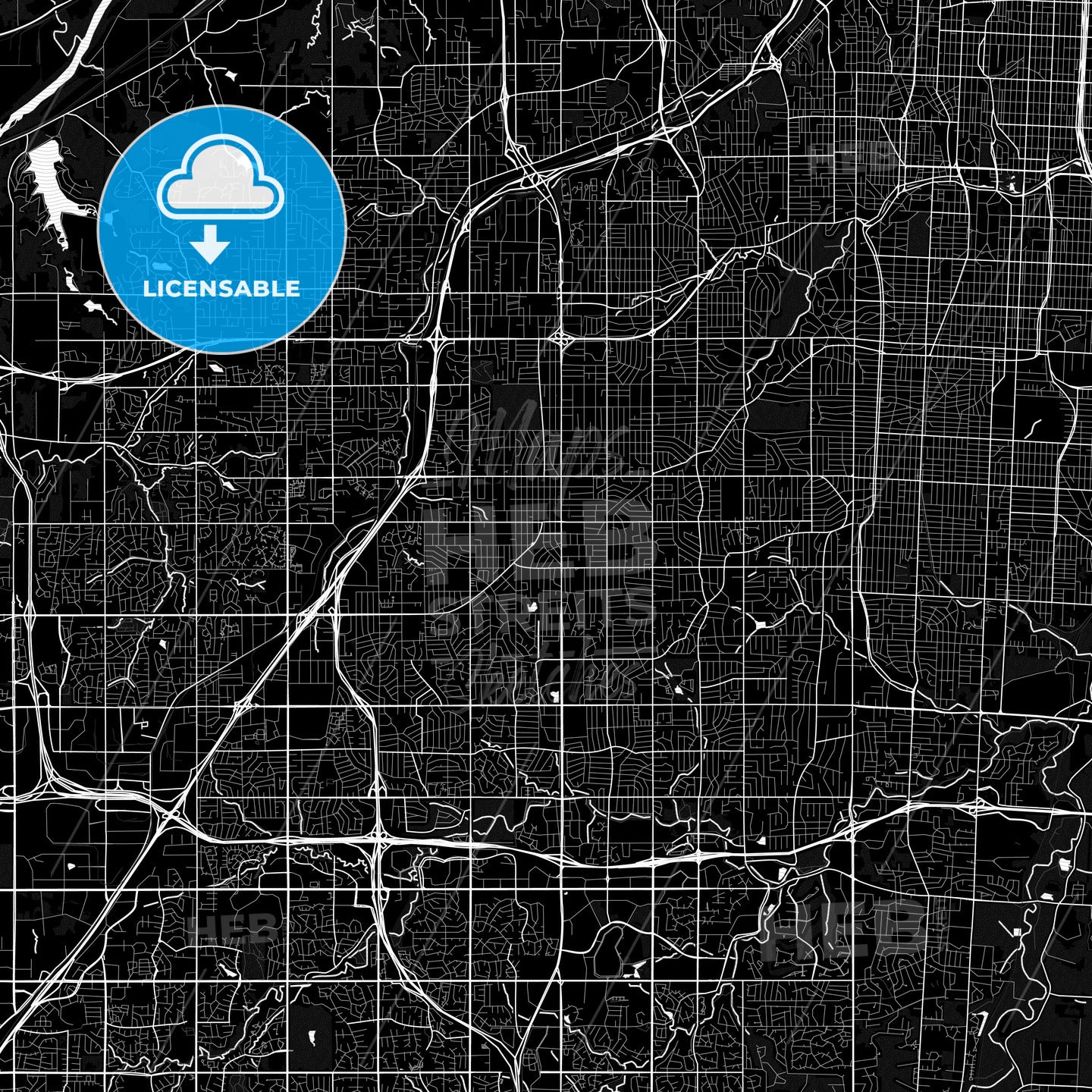 Overland Park, Kansas, United States, PDF map
