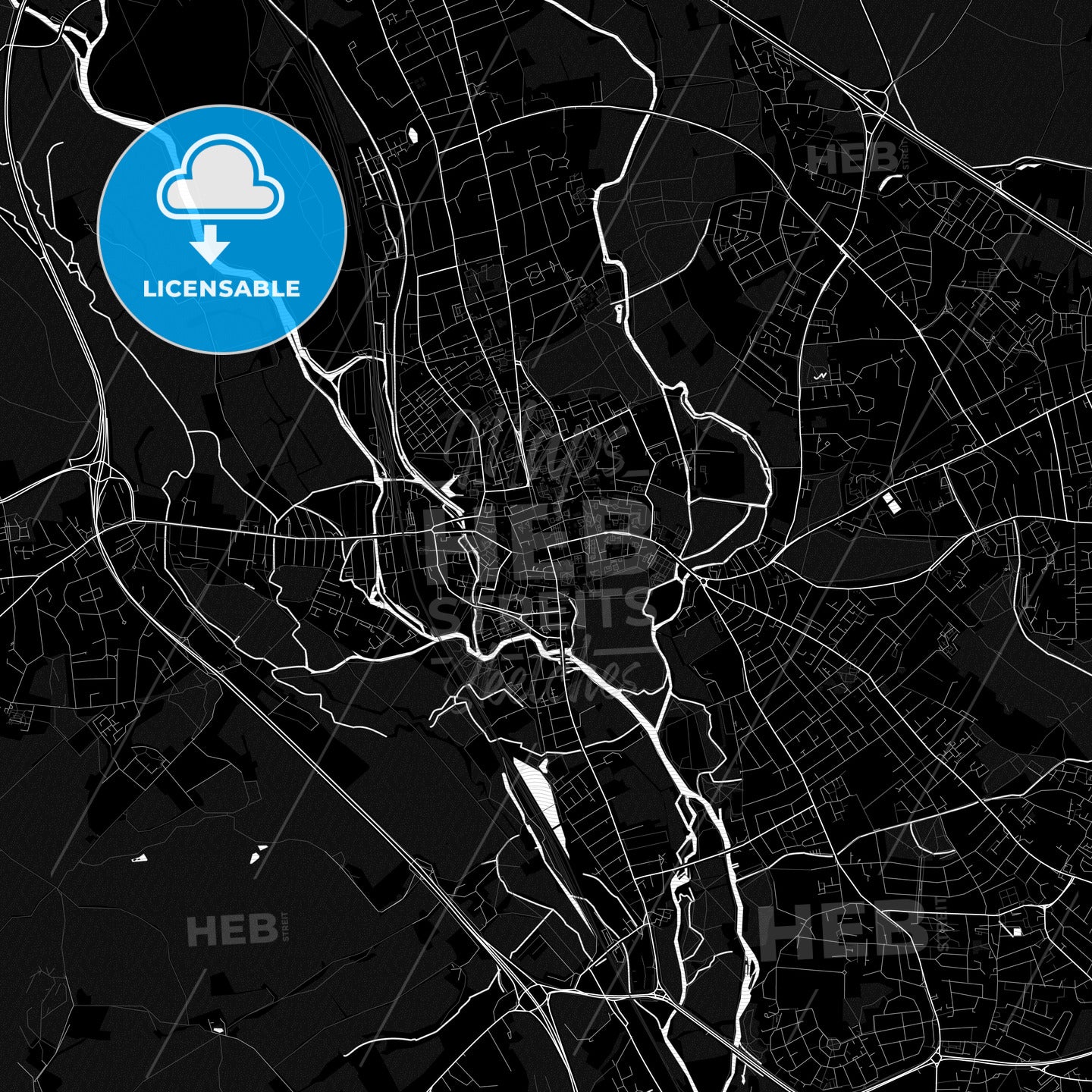 Oxford, England PDF map