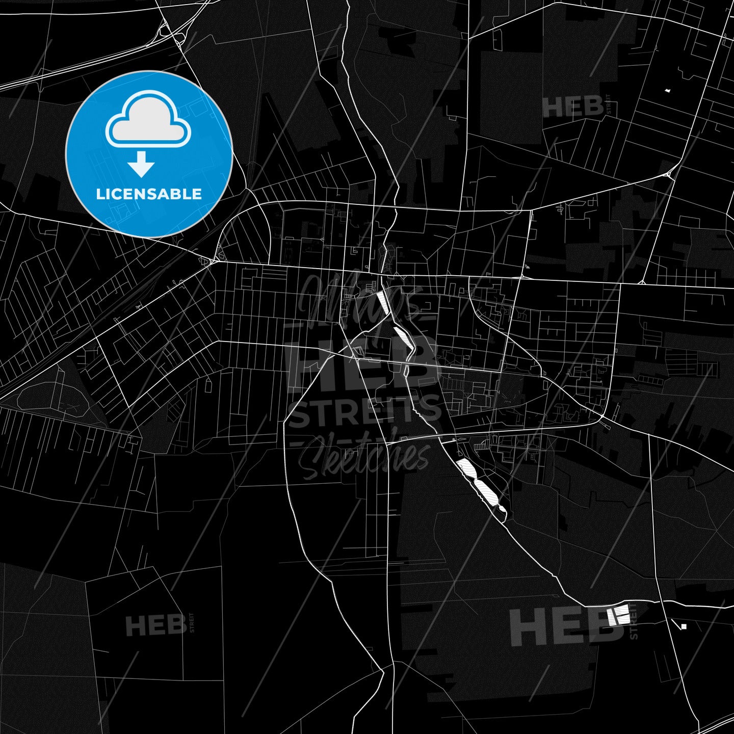 Pabianice, Poland PDF map