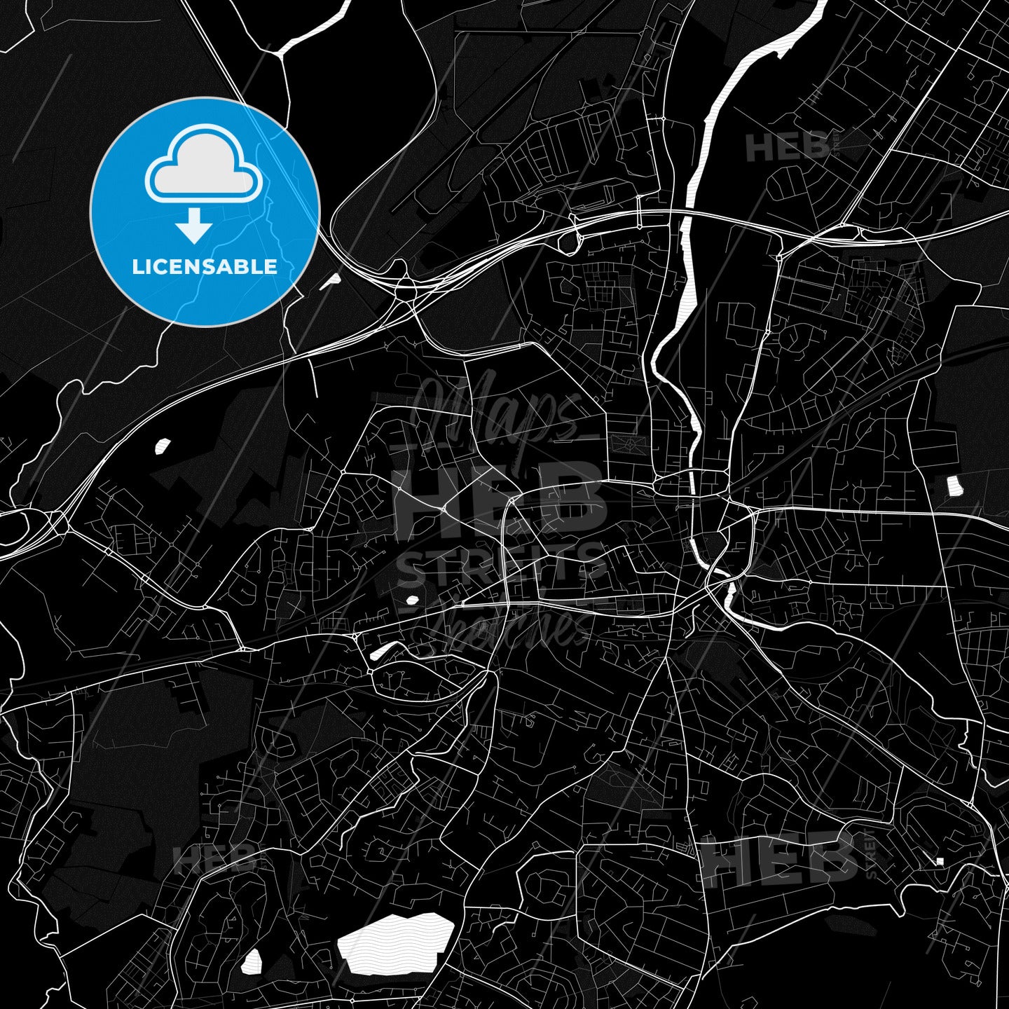 Paisley, Scotland PDF map