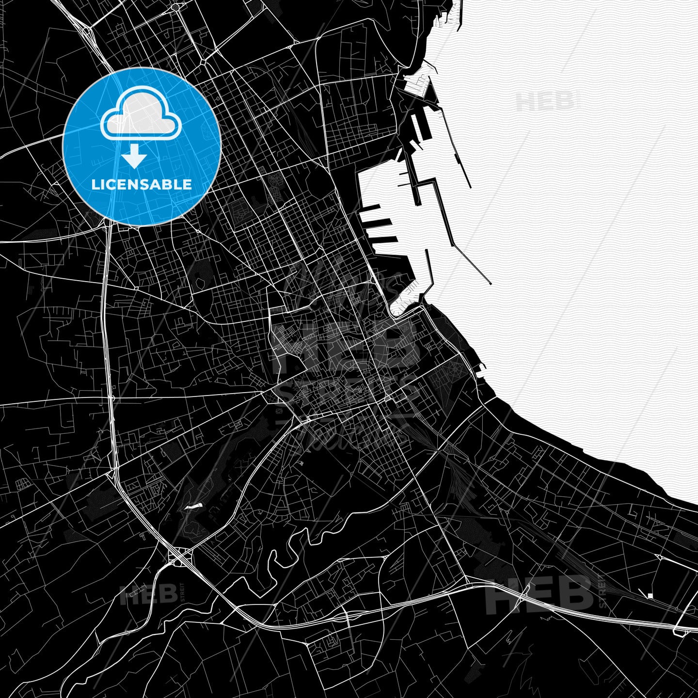 Palermo, Italy PDF map