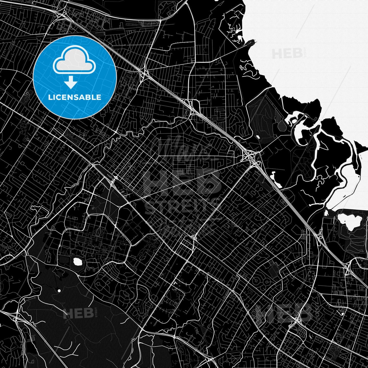 Palo Alto, California, United States, PDF map