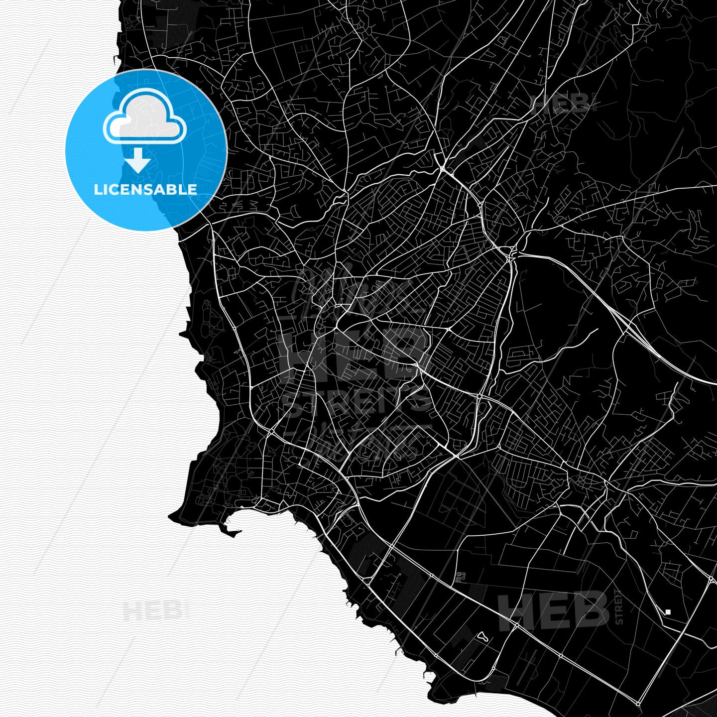 Paphos , Cyprus PDF map