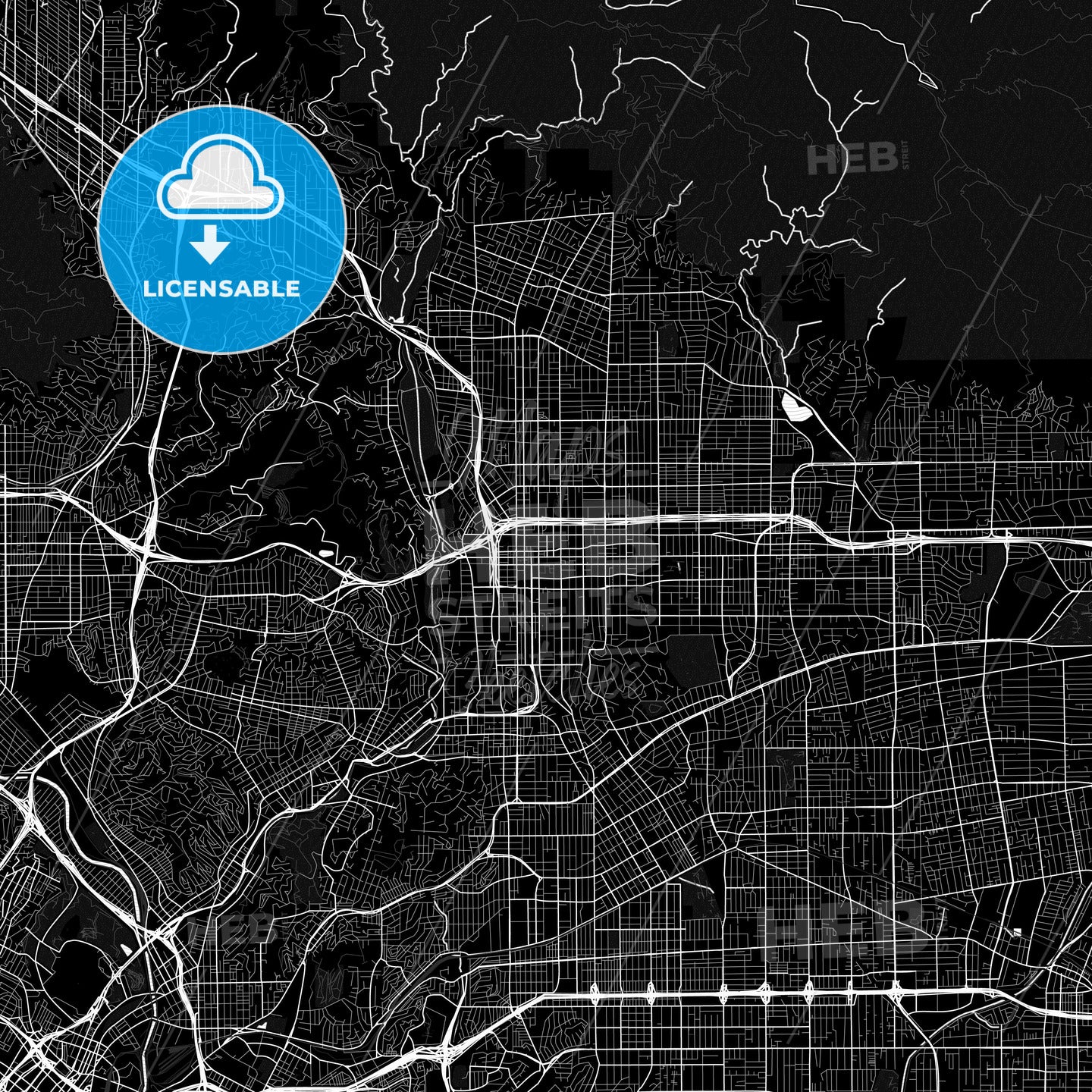 Pasadena, California, United States, PDF map