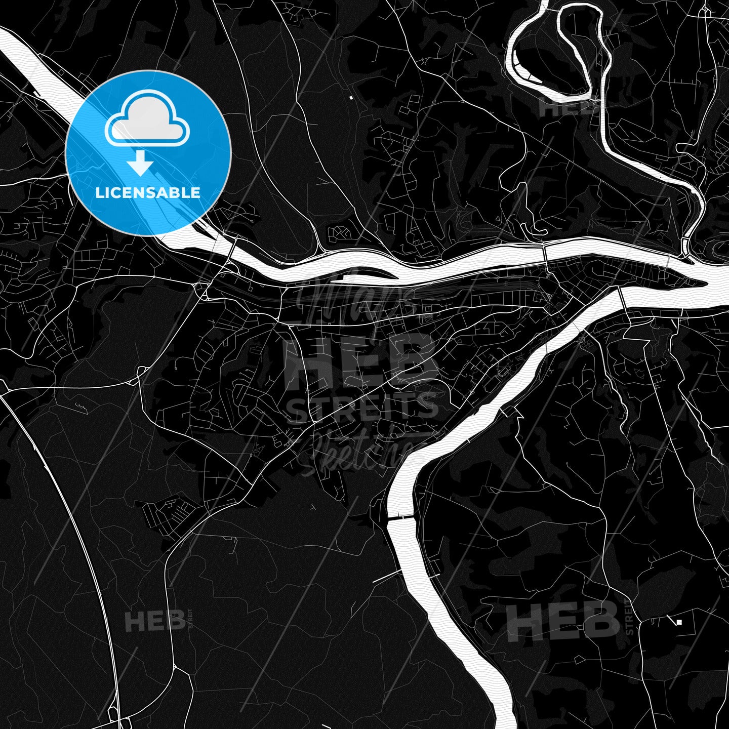 Passau, Germany PDF map