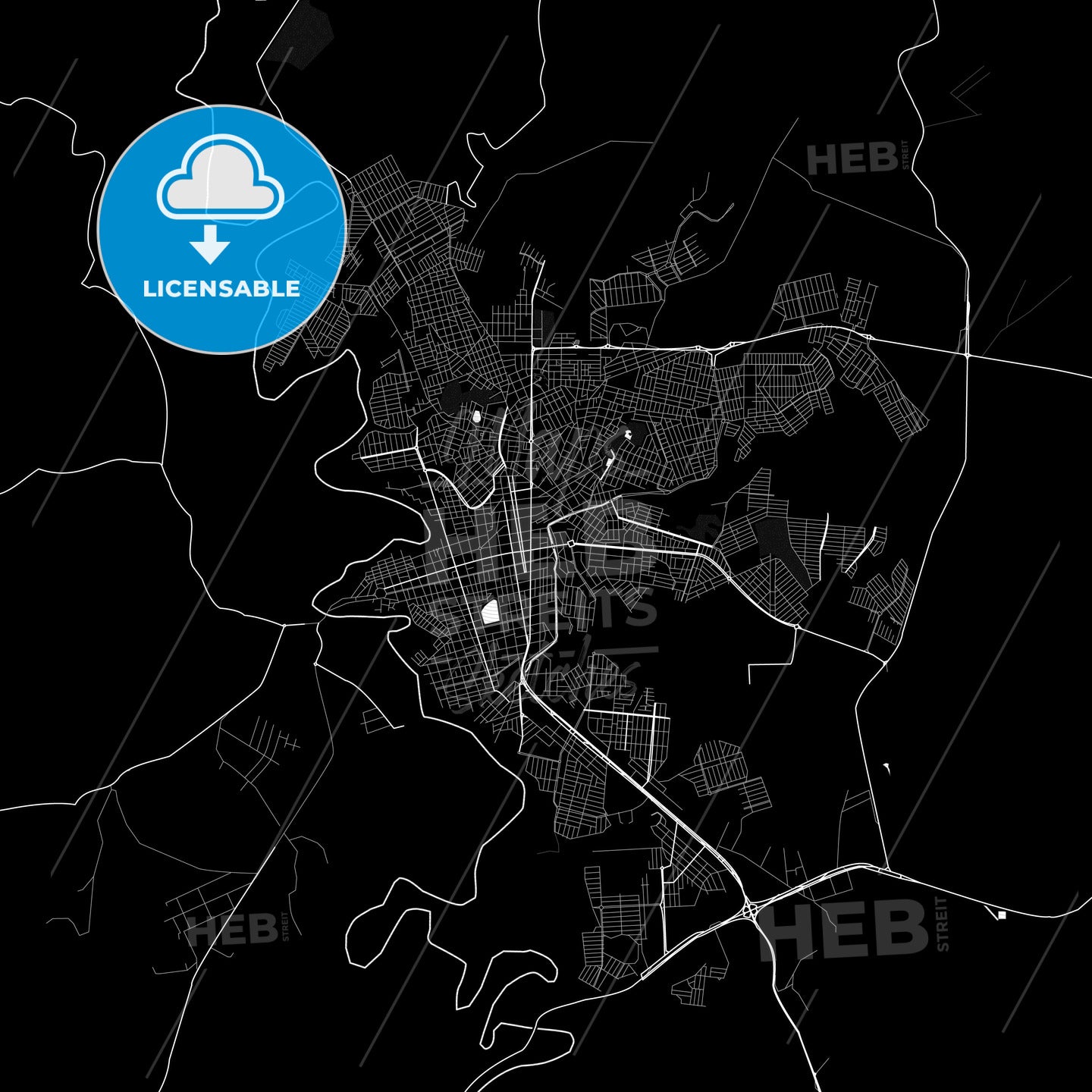 Patos de Minas, Brazil PDF map