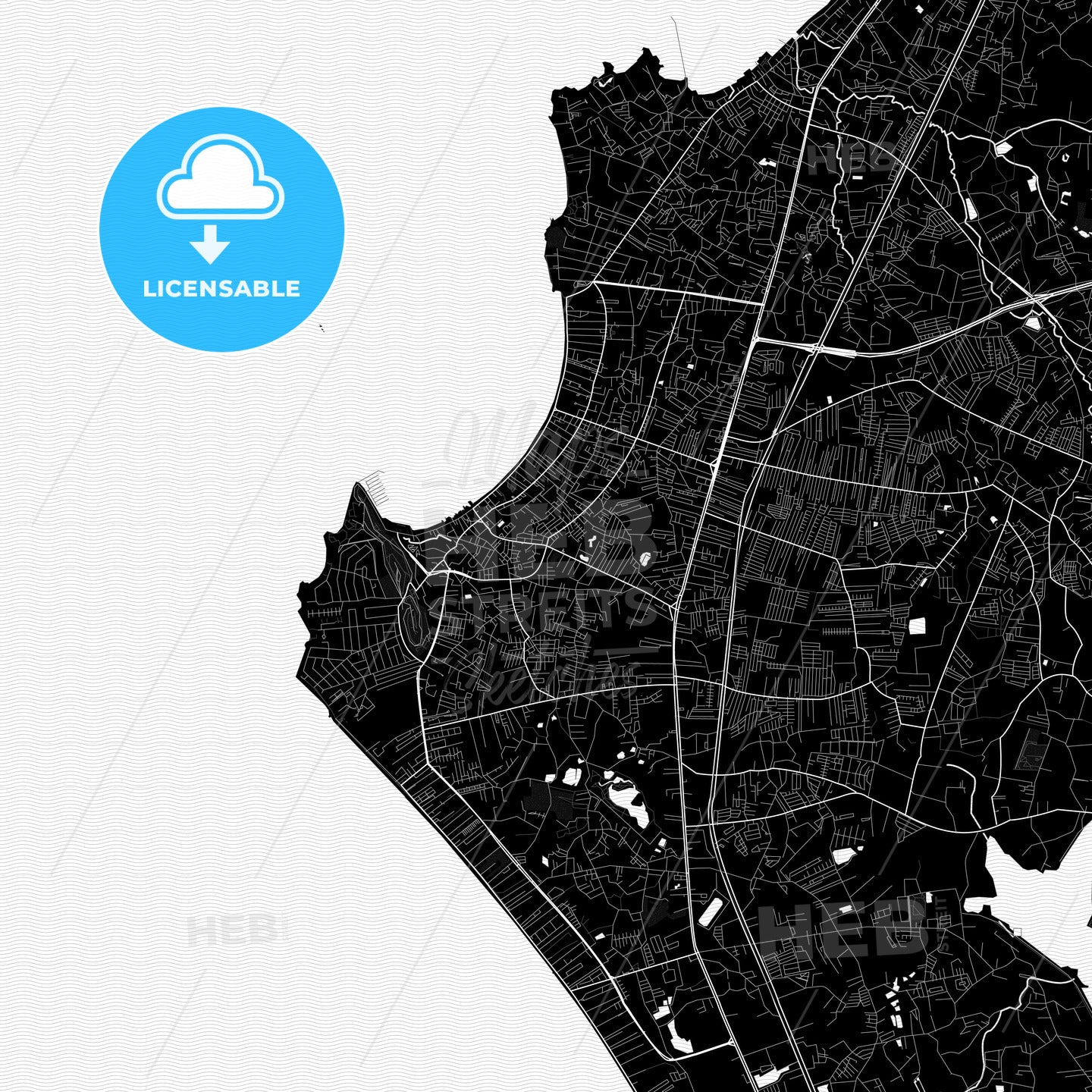 Pattaya, Thailand PDF map