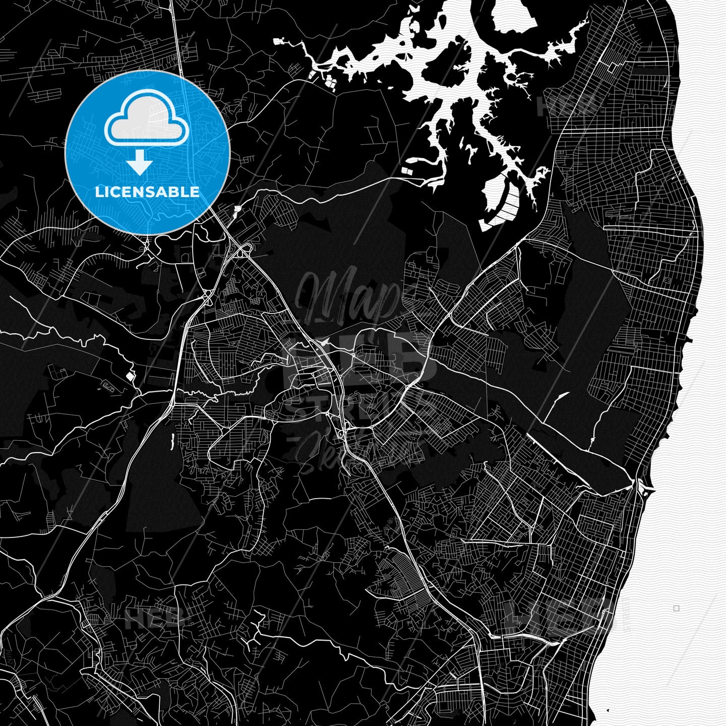 Paulista, Brazil PDF map