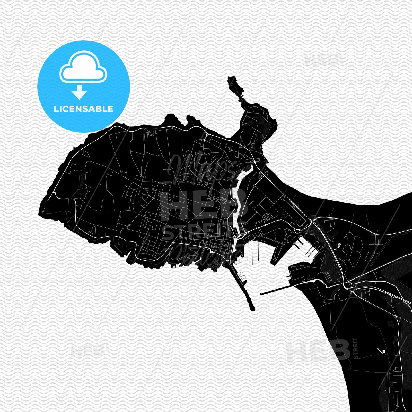 Peniche, Portugal PDF map