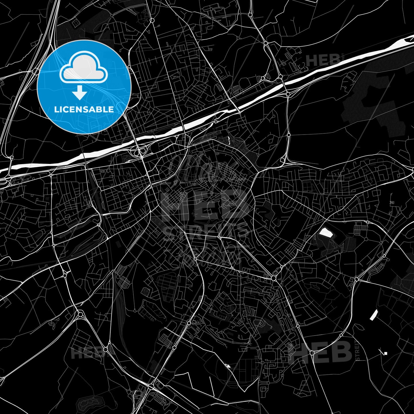 Perpignan, France PDF map