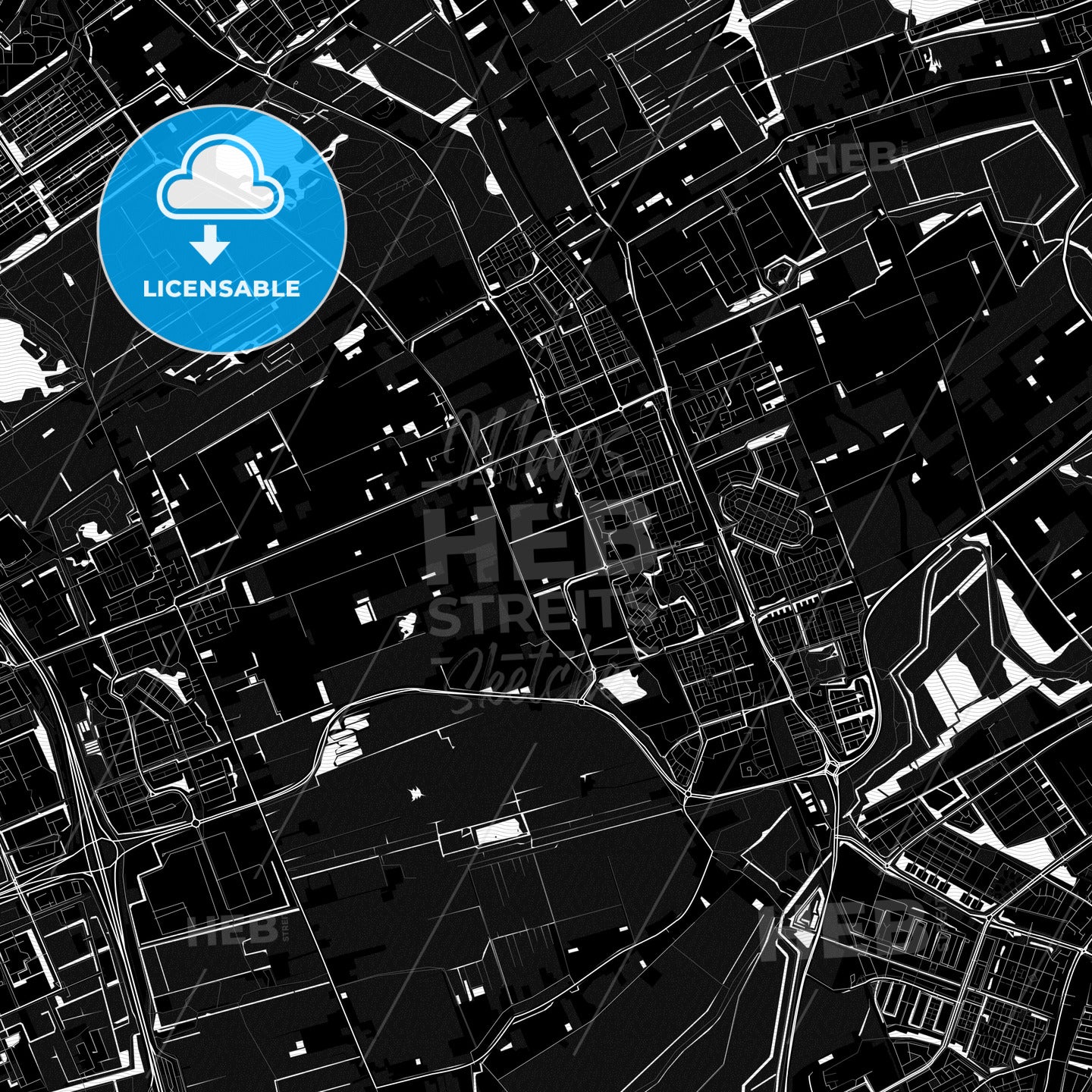 Pijnacker-Nootdorp, Netherlands PDF map