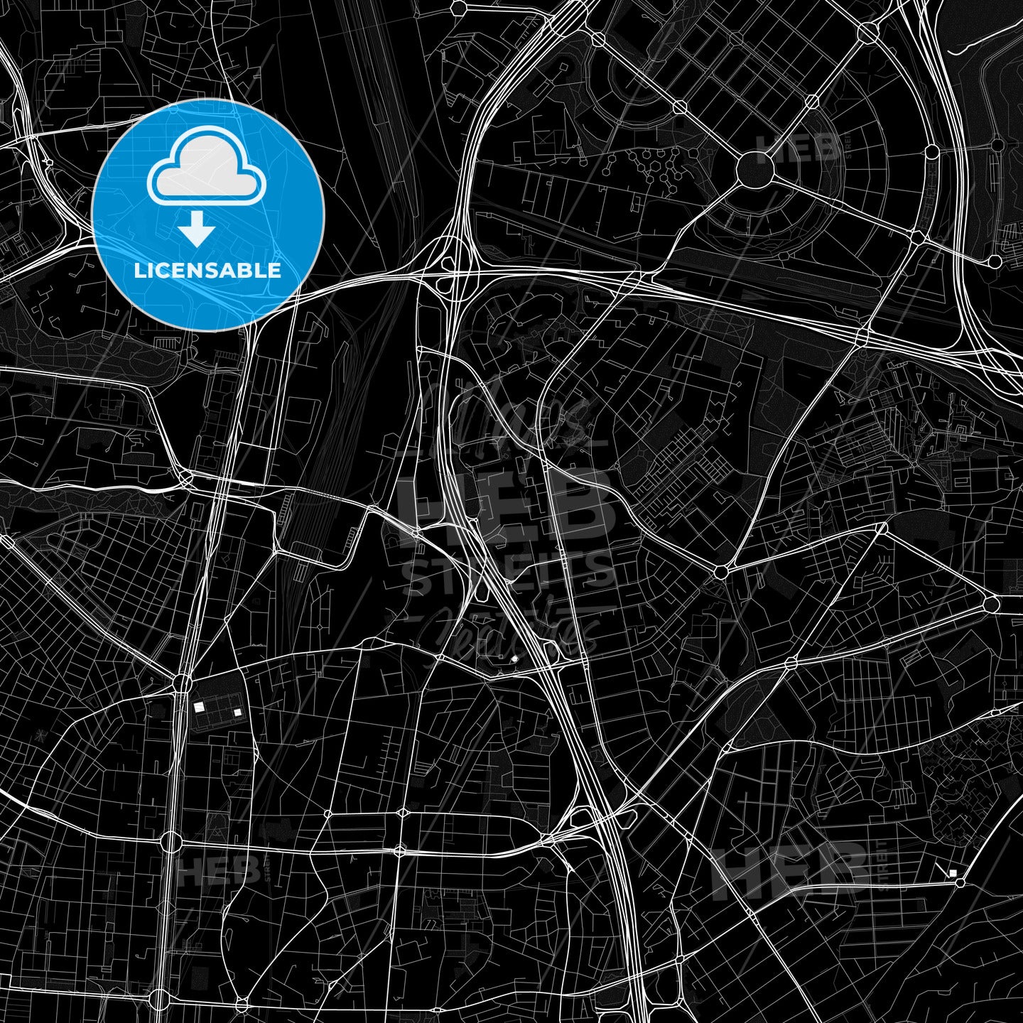 Pinar de Chamartín, Spain PDF map