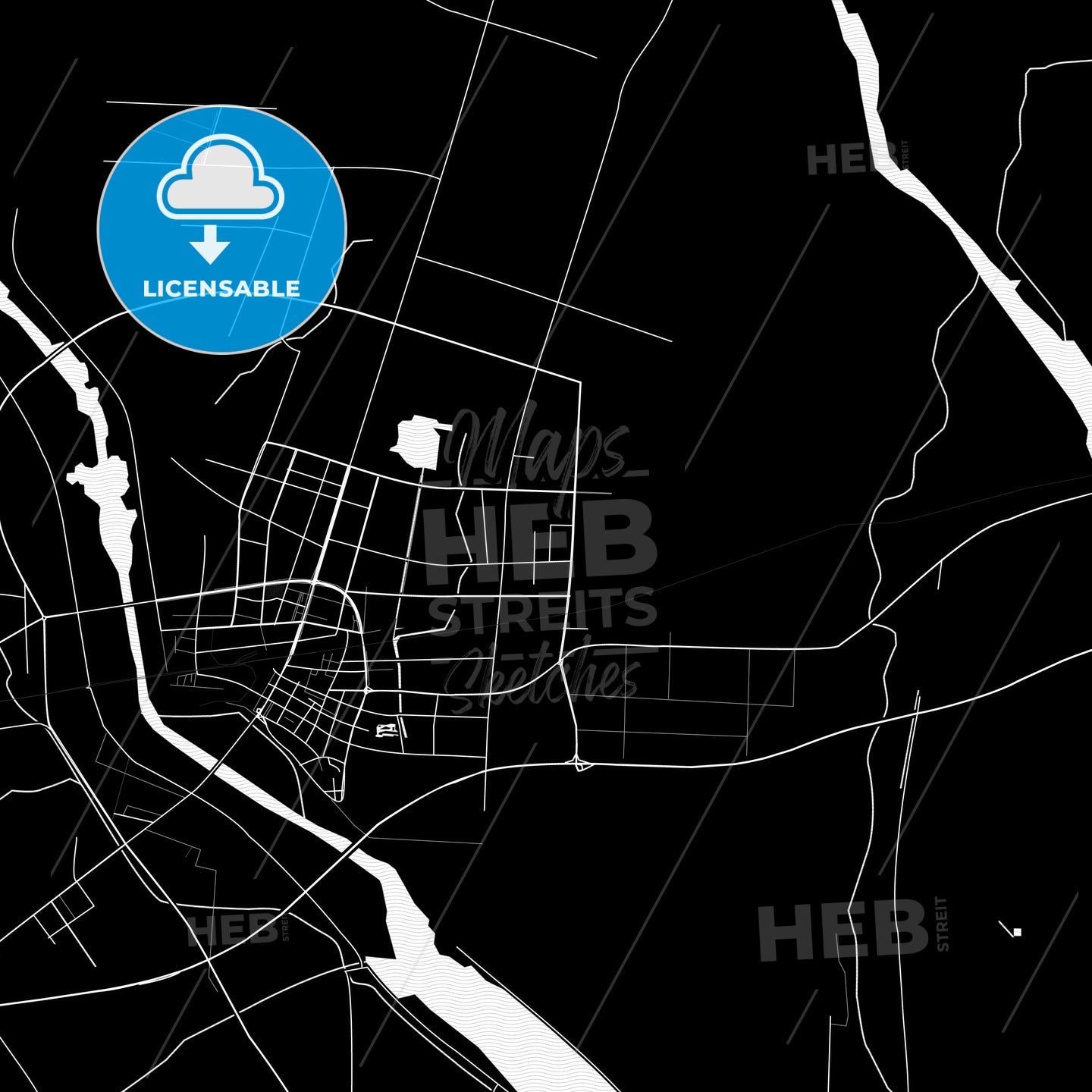 Pizhou, China PDF map