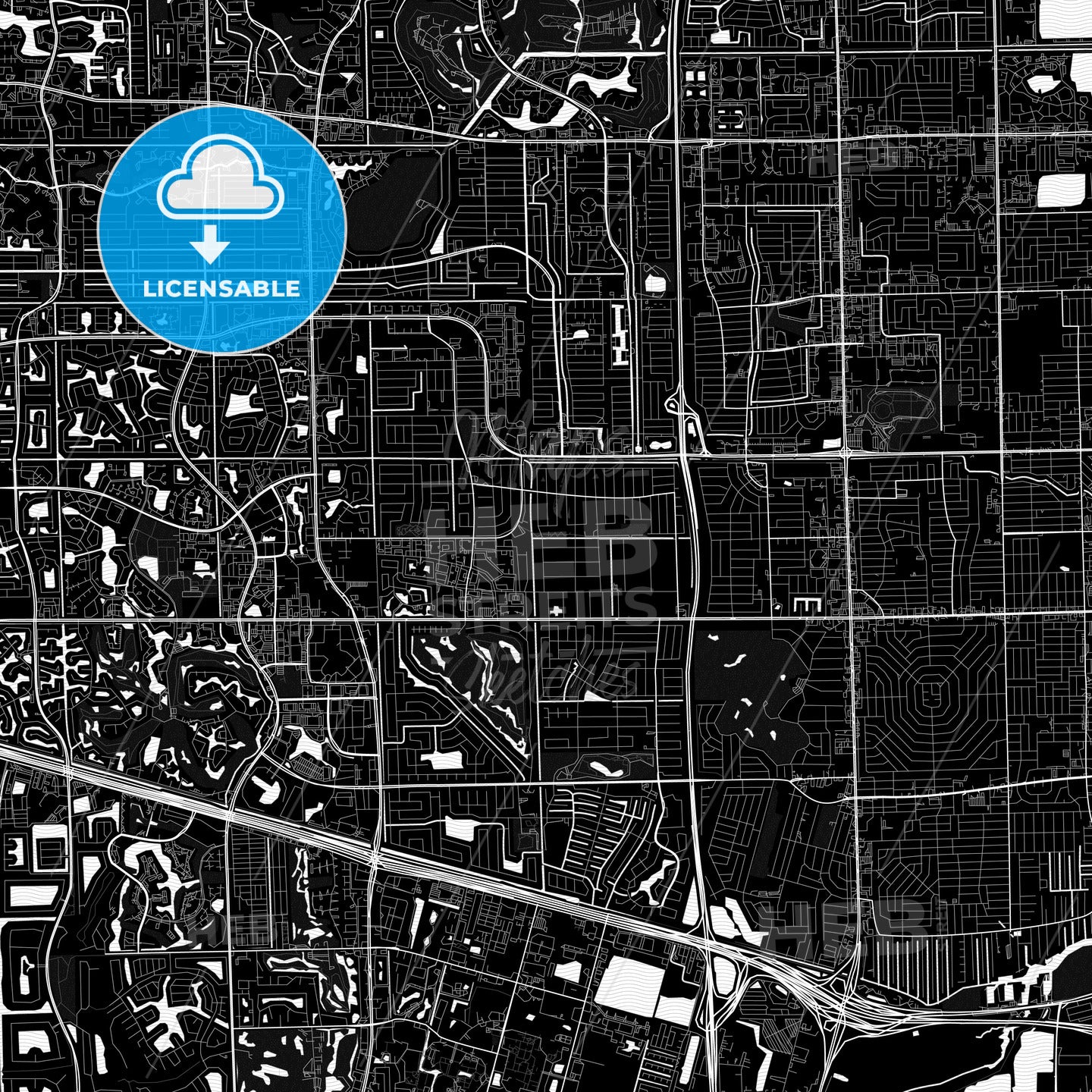 Plantation, Florida, United States, PDF map