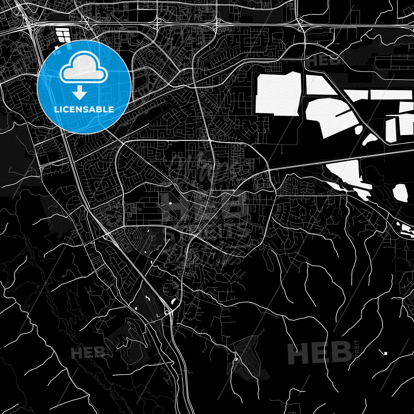 Pleasanton, California, United States, PDF map