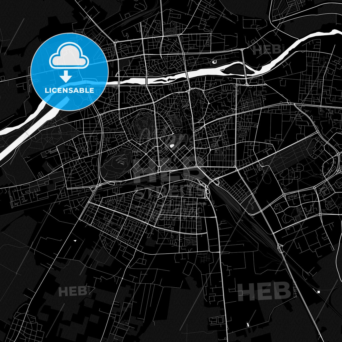 Plovdiv, Bulgaria PDF map