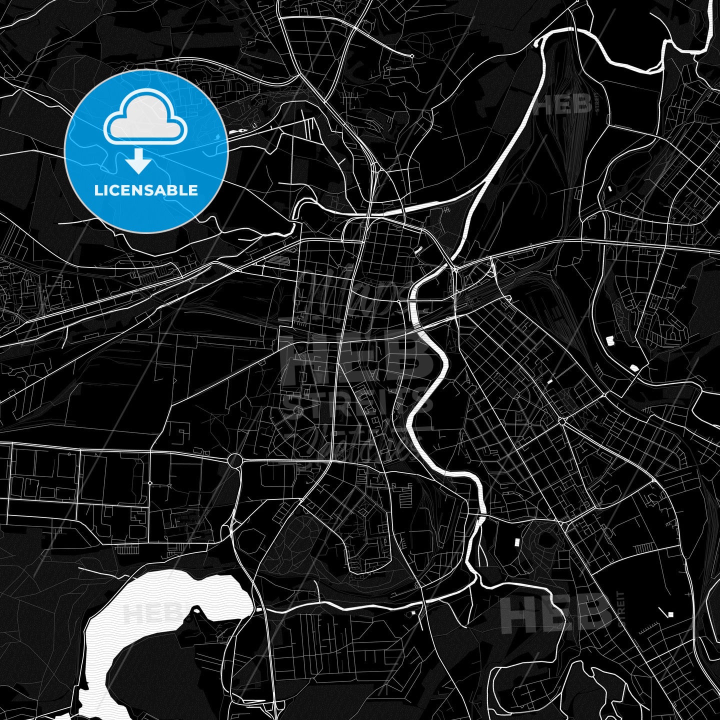 Plzeň, Czechia PDF map