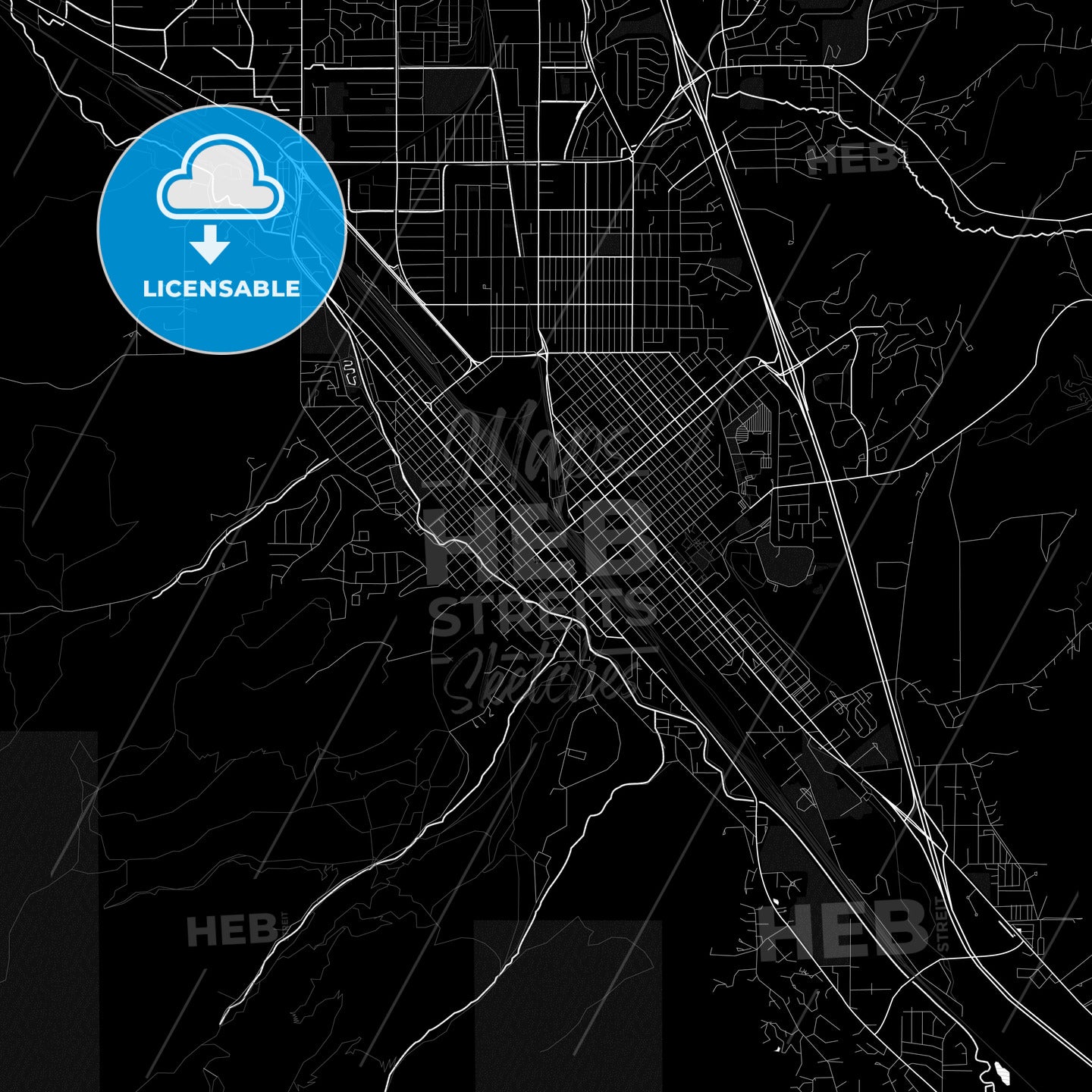 Pocatello, Idaho, United States, PDF map