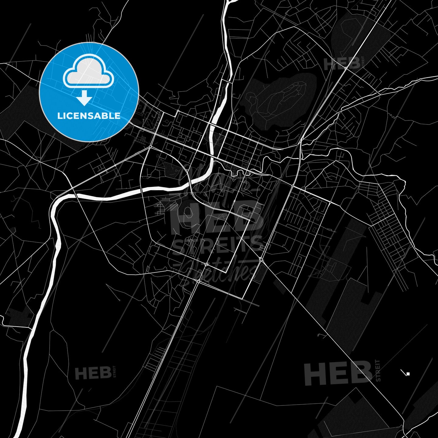 Podgorica, Montenegro PDF map