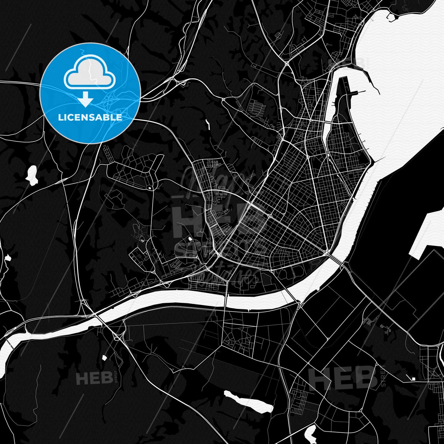 Pohang, South Korea PDF map