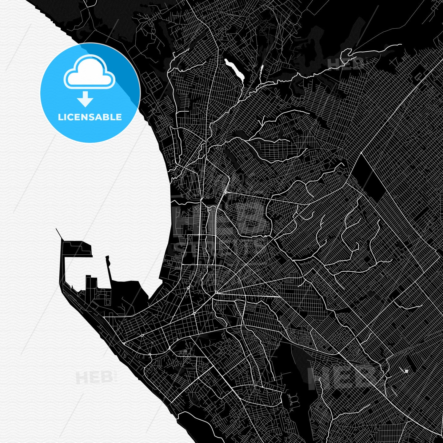 Pointe-Noire, Republic Of The Congo PDF map