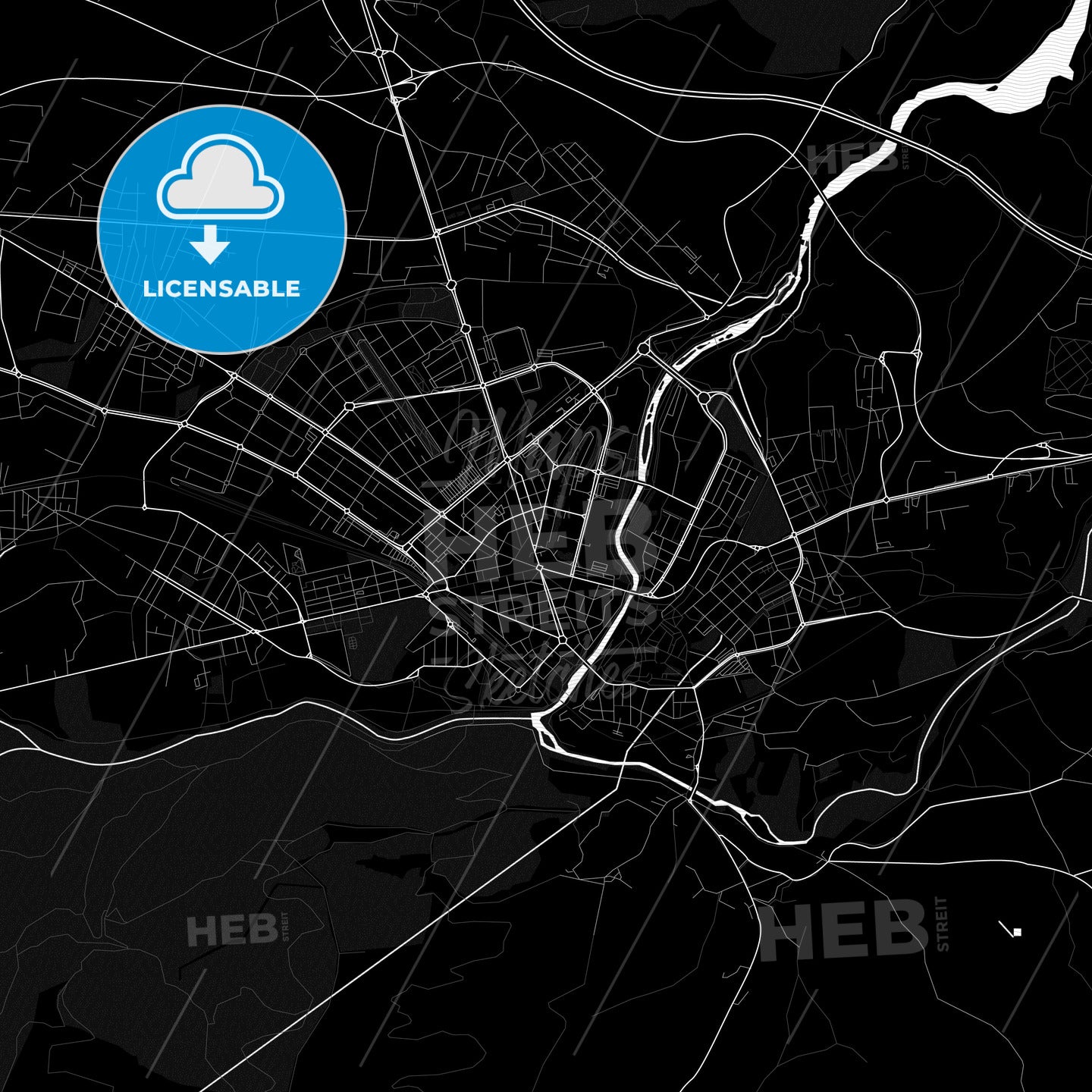 Ponferrada, Spain PDF map