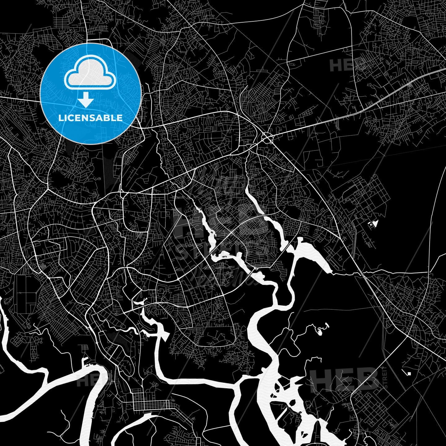 Port Harcourt, Nigeria PDF map