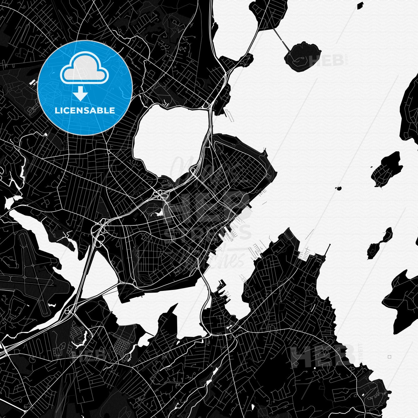 Portland, Maine, United States, PDF map