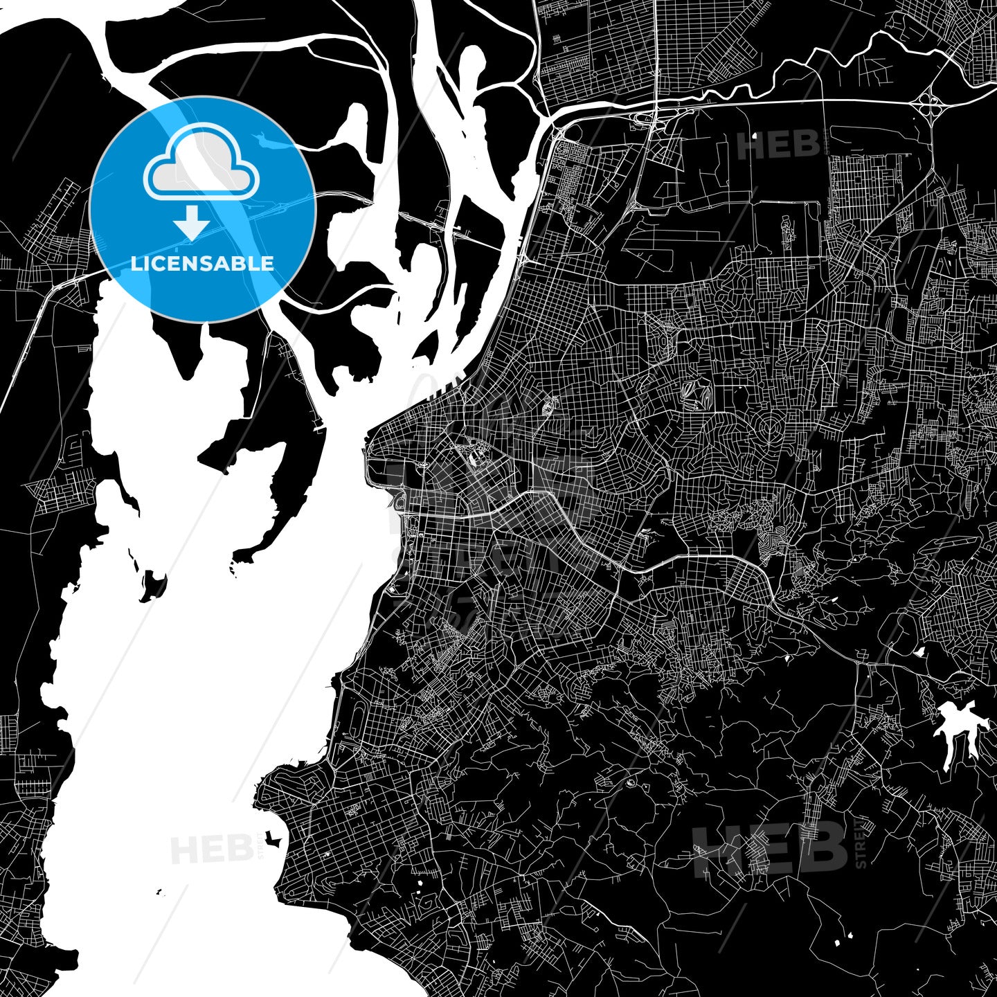 Porto Alegre Brazil map