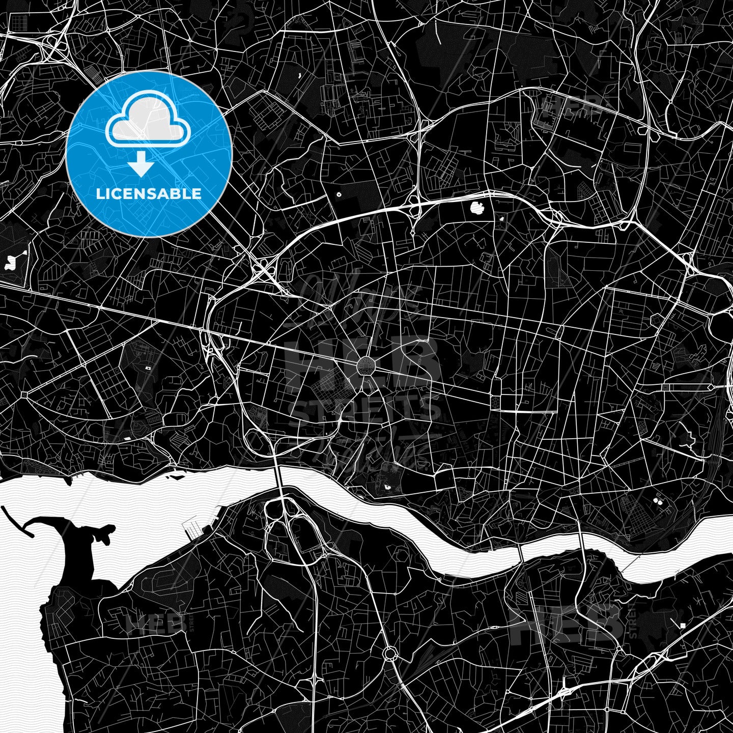 Porto, Portugal PDF map