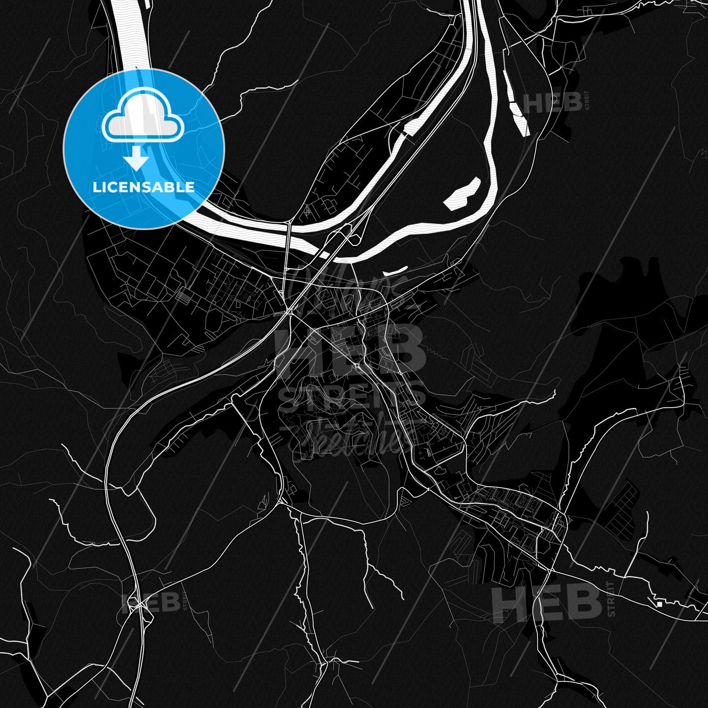 Považská Bystrica, Slovakia PDF map