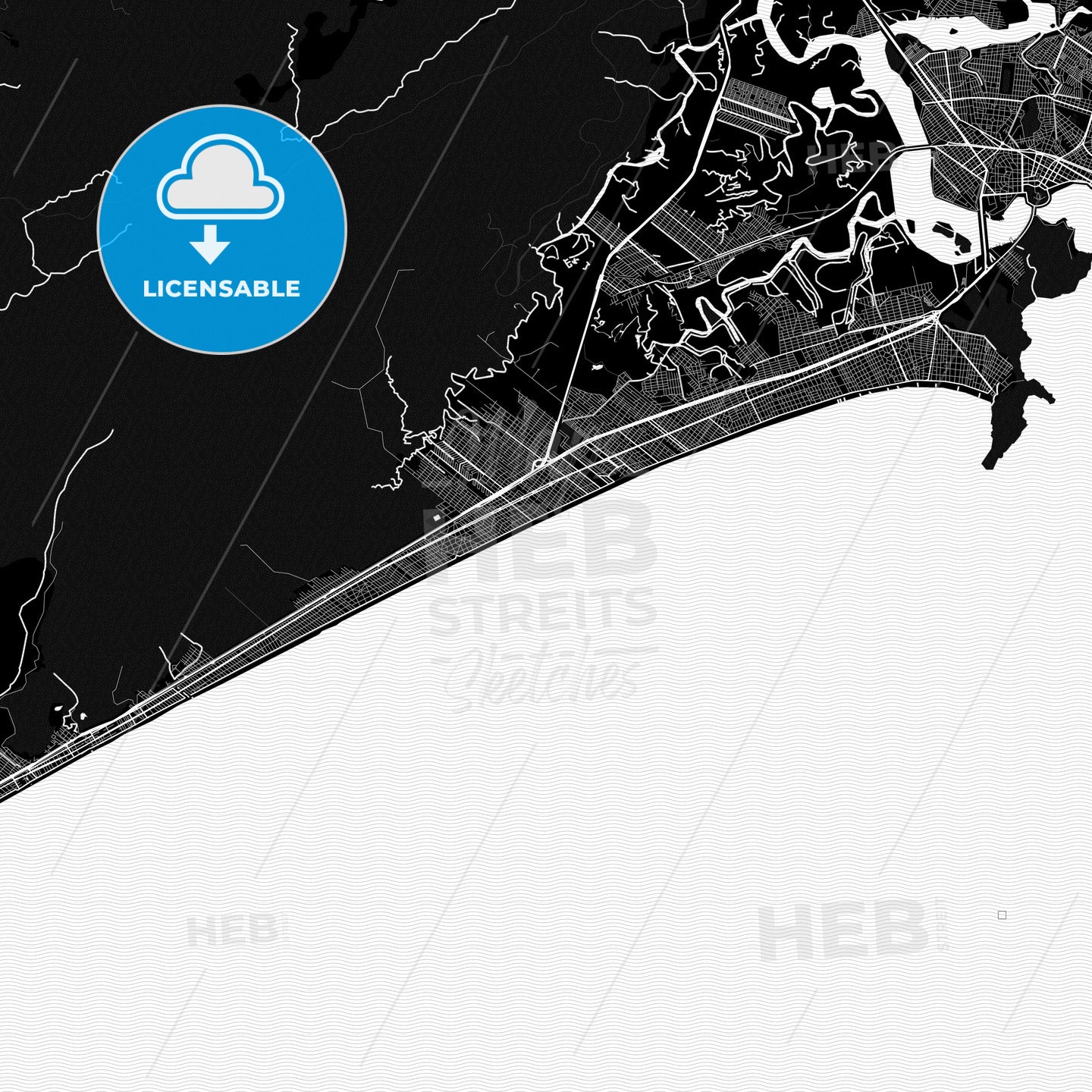 Praia Grande, Brazil PDF map