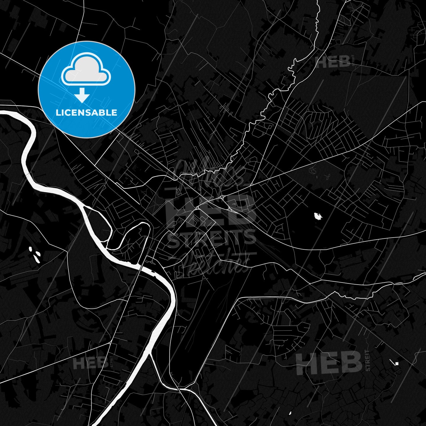 Prijedor, Bosnia and Herzegovina PDF map
