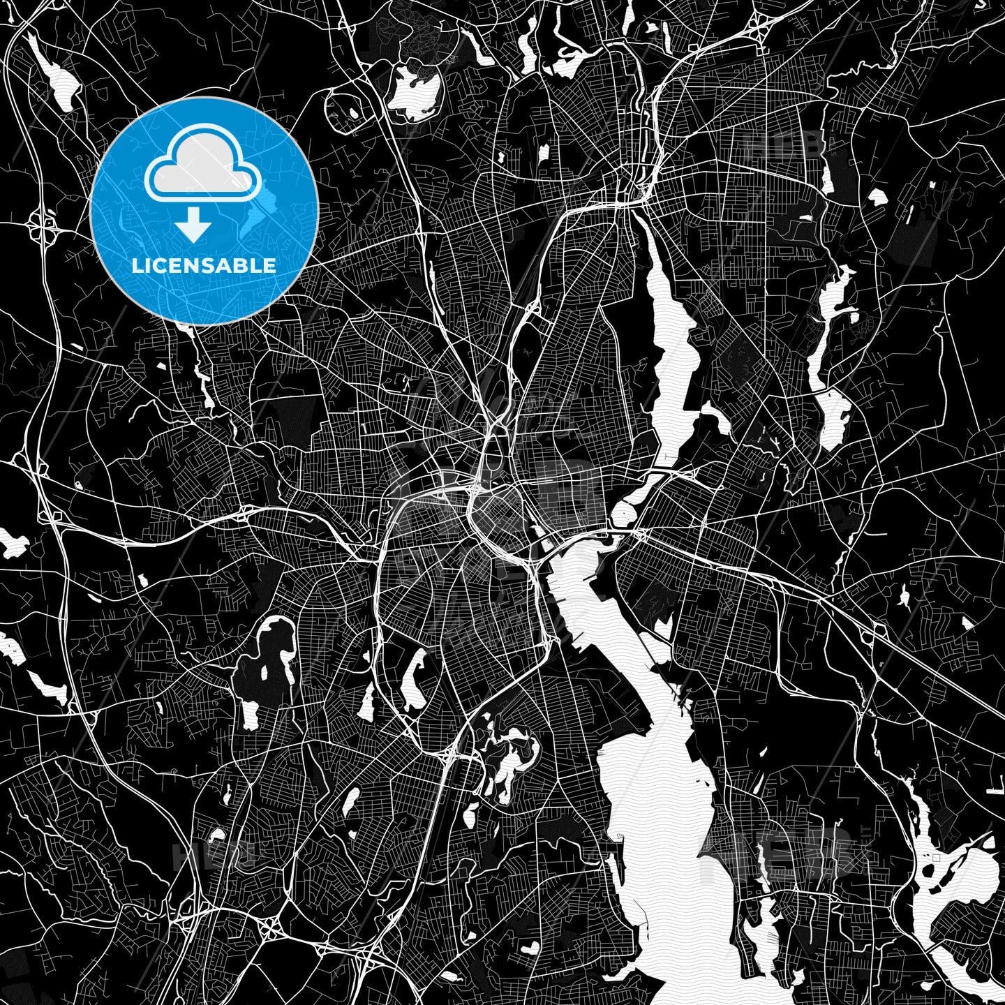 Providence, Rhode Island, United States, PDF map