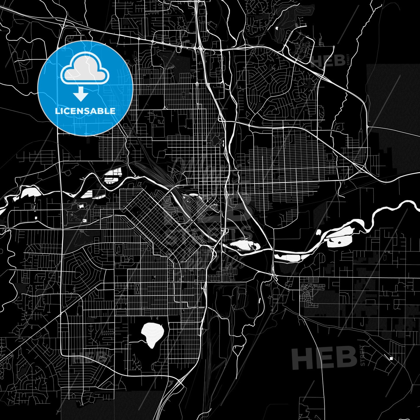 Pueblo, Colorado, United States, PDF map