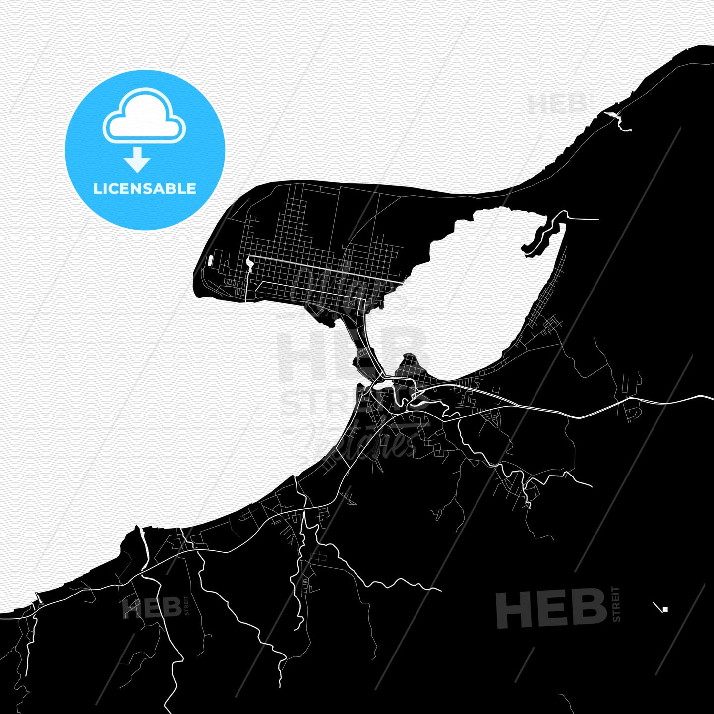 Puerto Cortés, Honduras PDF map