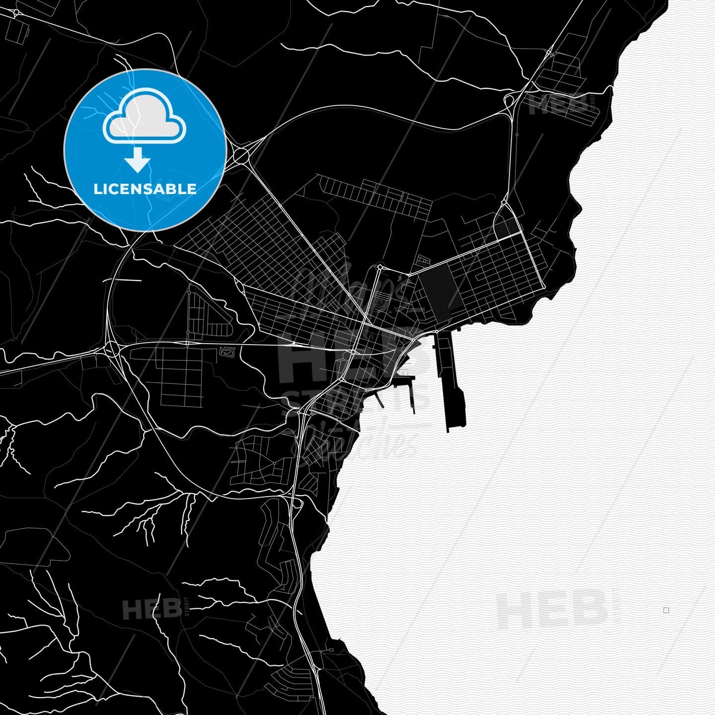 Puerto del Rosario, Spain PDF map