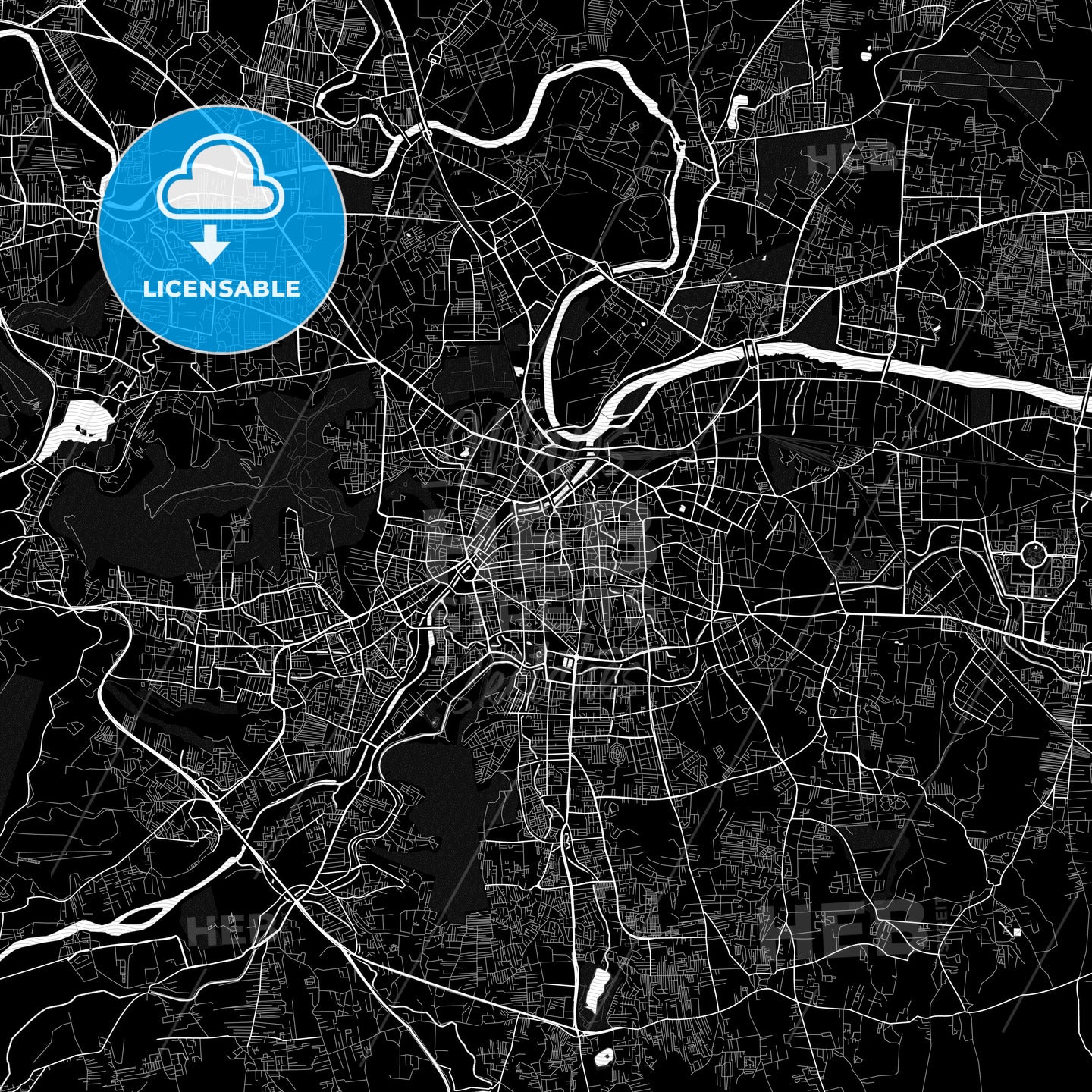 Pune, India PDF map